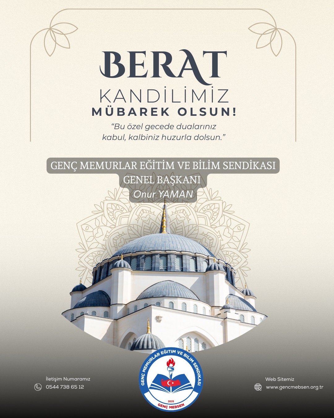 BERAT KANDİLİMİZ MÜBAREK OLSUN!