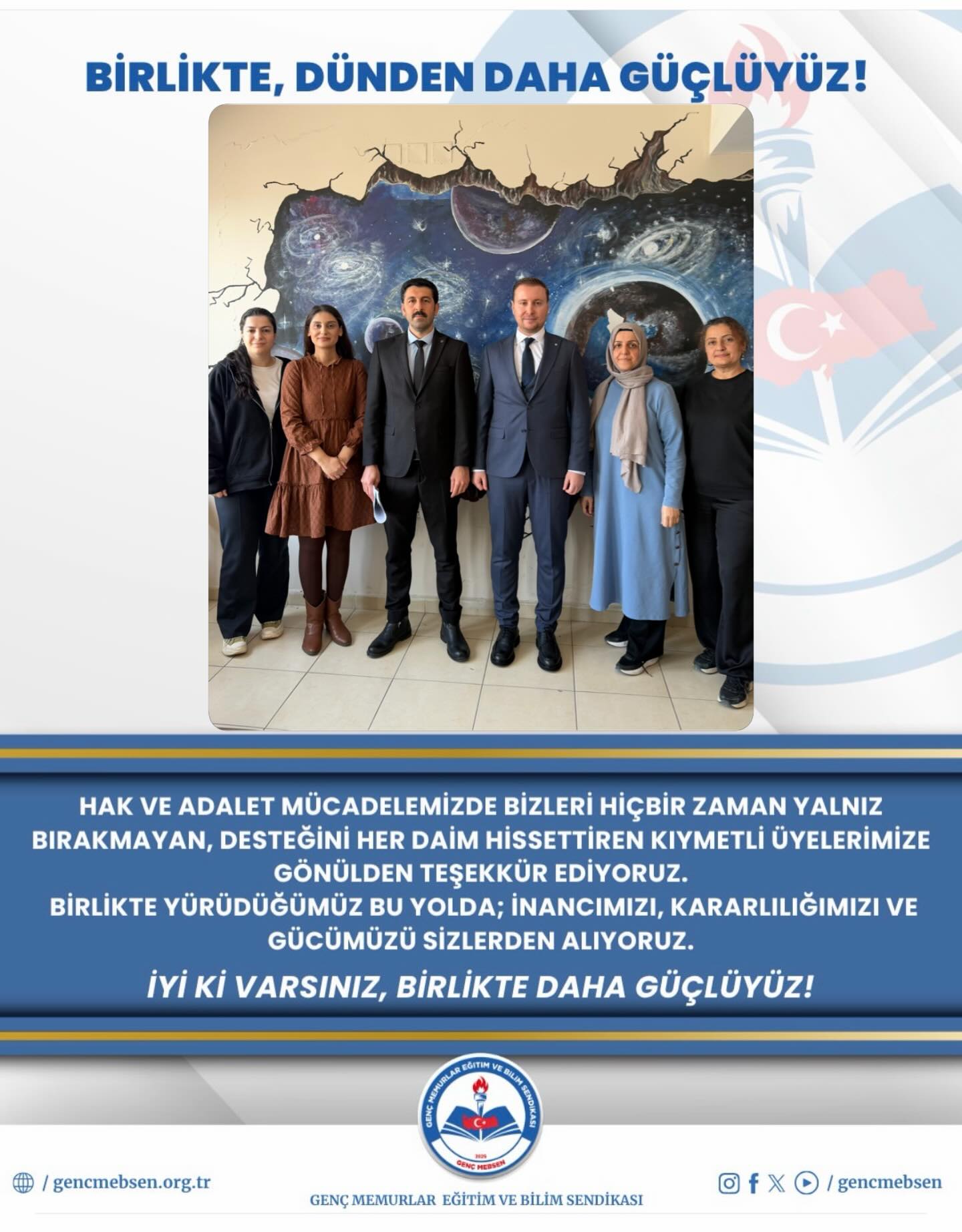 Yeni Üyelerimizle Birlikte Dünden Daha Güçlüyüz