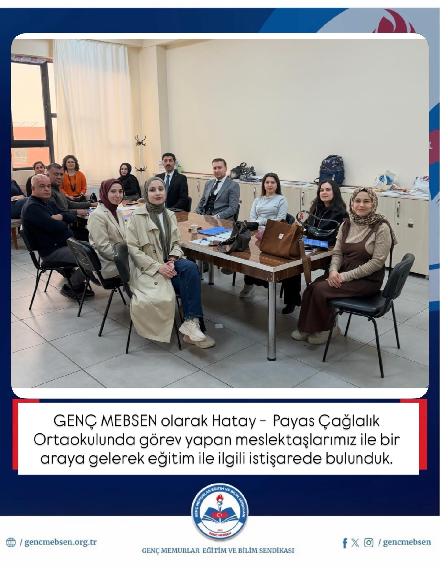 Hatay - Payas Çağlalık Ortaokulunda Görev Yapan Meslektaşlarımızı Ziyaret Ettik