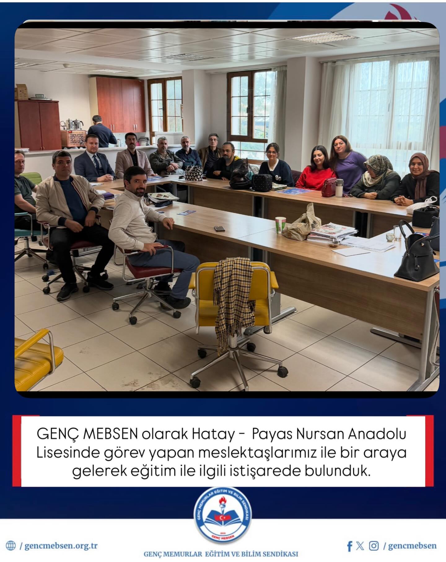 Hatay - Payas Nursan Anadolu Lisesinde Görev Yapan Meslektaşlarımızı Ziyaret Ettik