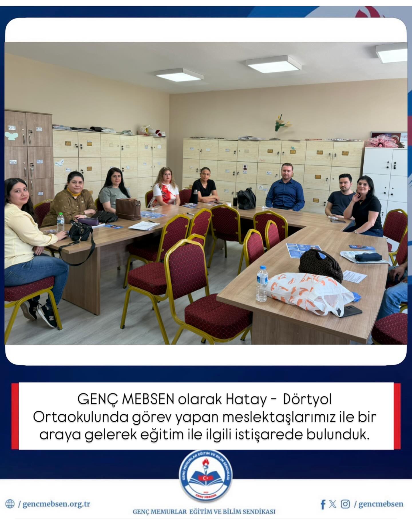Hatay Dörtyol Ortaokulunda Görev Yapan Meslektaşlarımızı Ziyaret Ettik