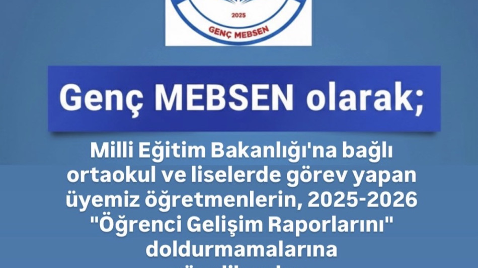 2025-2026 Öğrenci Gelişim Raporları Hakkındaki Eylem Kararımız
